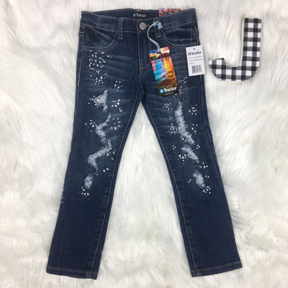 Tractor Jeans with Rhinestone NWT